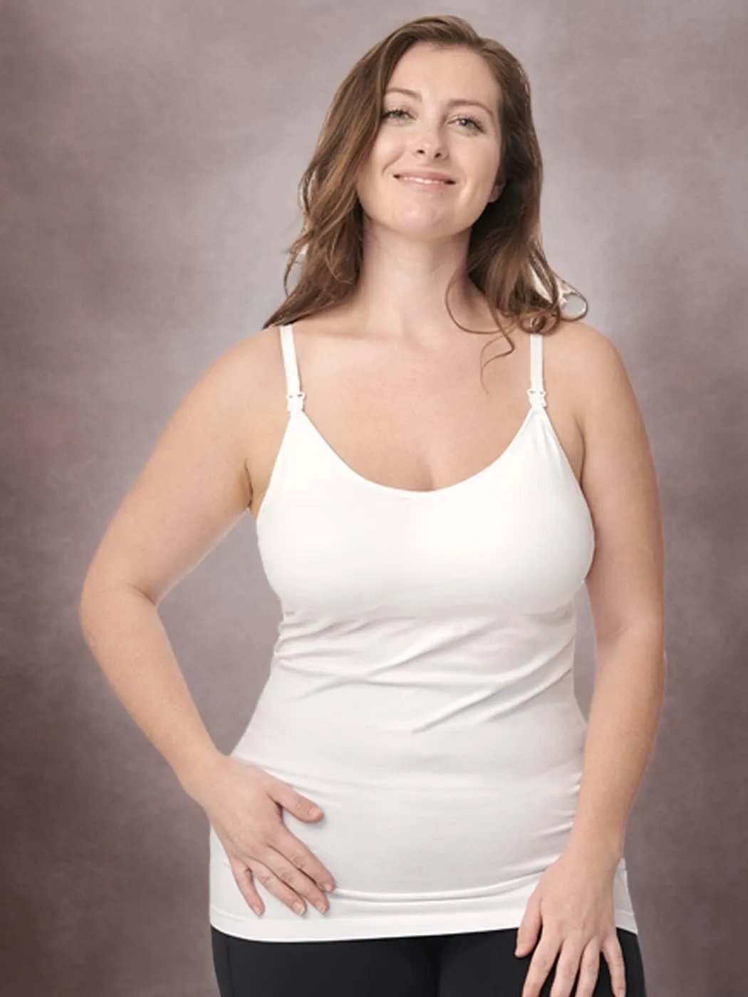 Under Control Nursing Cami Tank Tops for Breastfeeding Women Nursing Tops Maternity Shirts, Camisoles with Built in Bra 3Pack