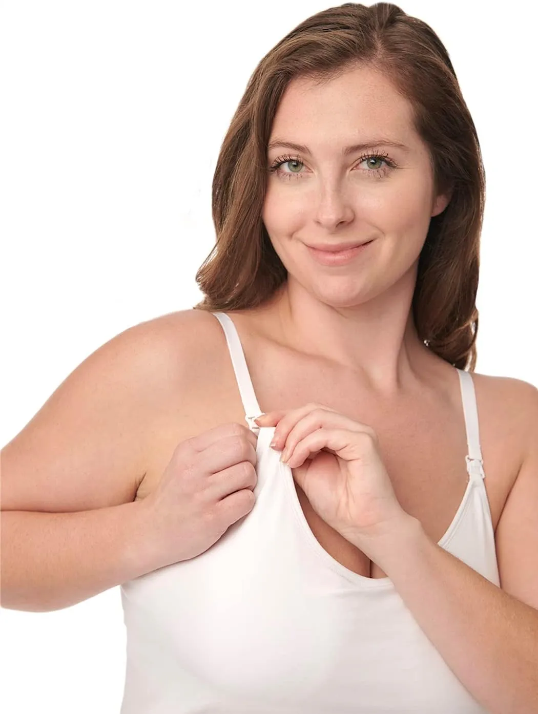 Under Control Nursing Cami Tank Tops for Breastfeeding Women Nursing Tops Maternity Shirts, Camisoles with Built in Bra 3Pack