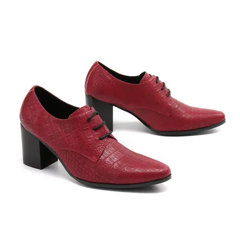 Veltique Elegant Croctex Lace-Up Derbys