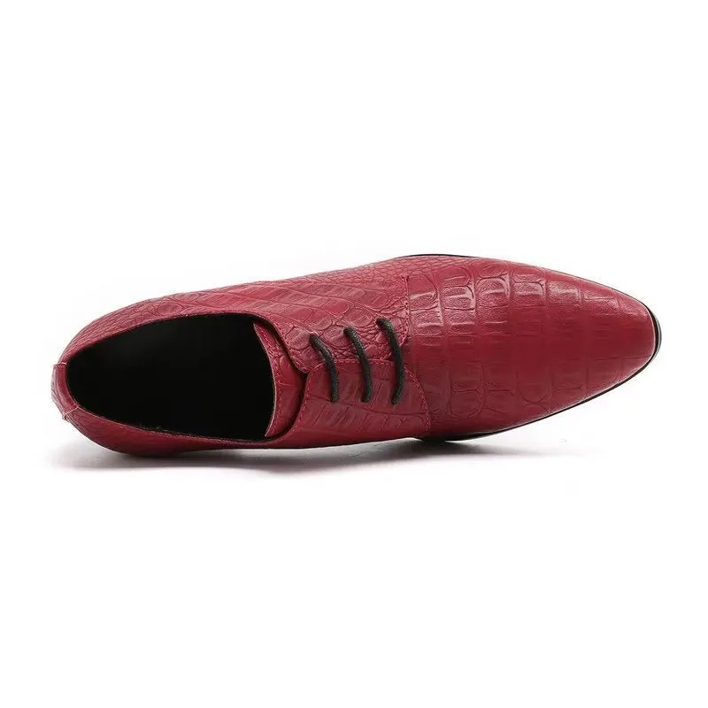 Veltique Elegant Croctex Lace-Up Derbys