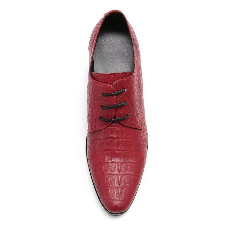Veltique Elegant Croctex Lace-Up Derbys