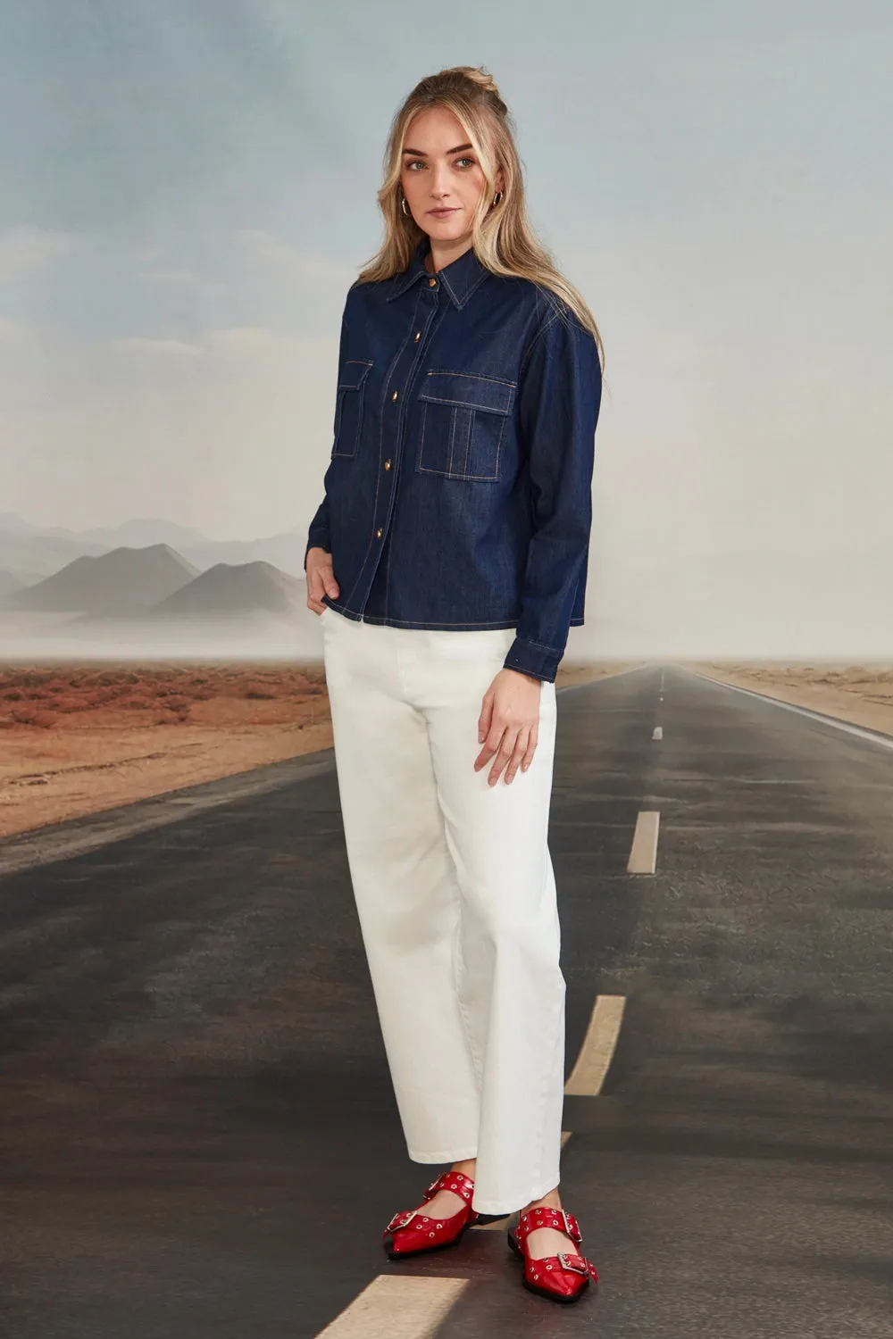 VERGE | STEVIE JACKET - DARK DENIM