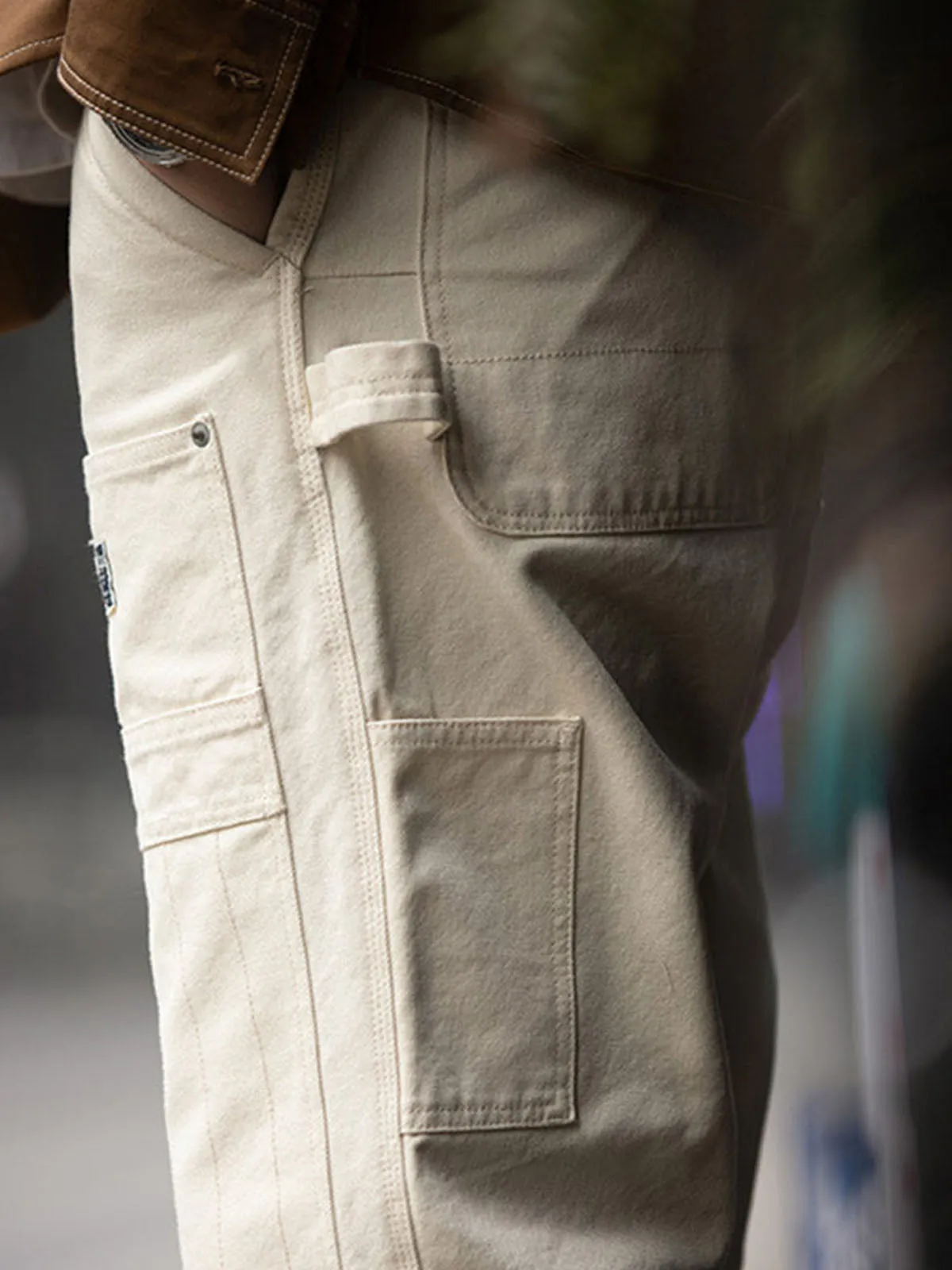Versatile Multi-Pocket Straight Pants