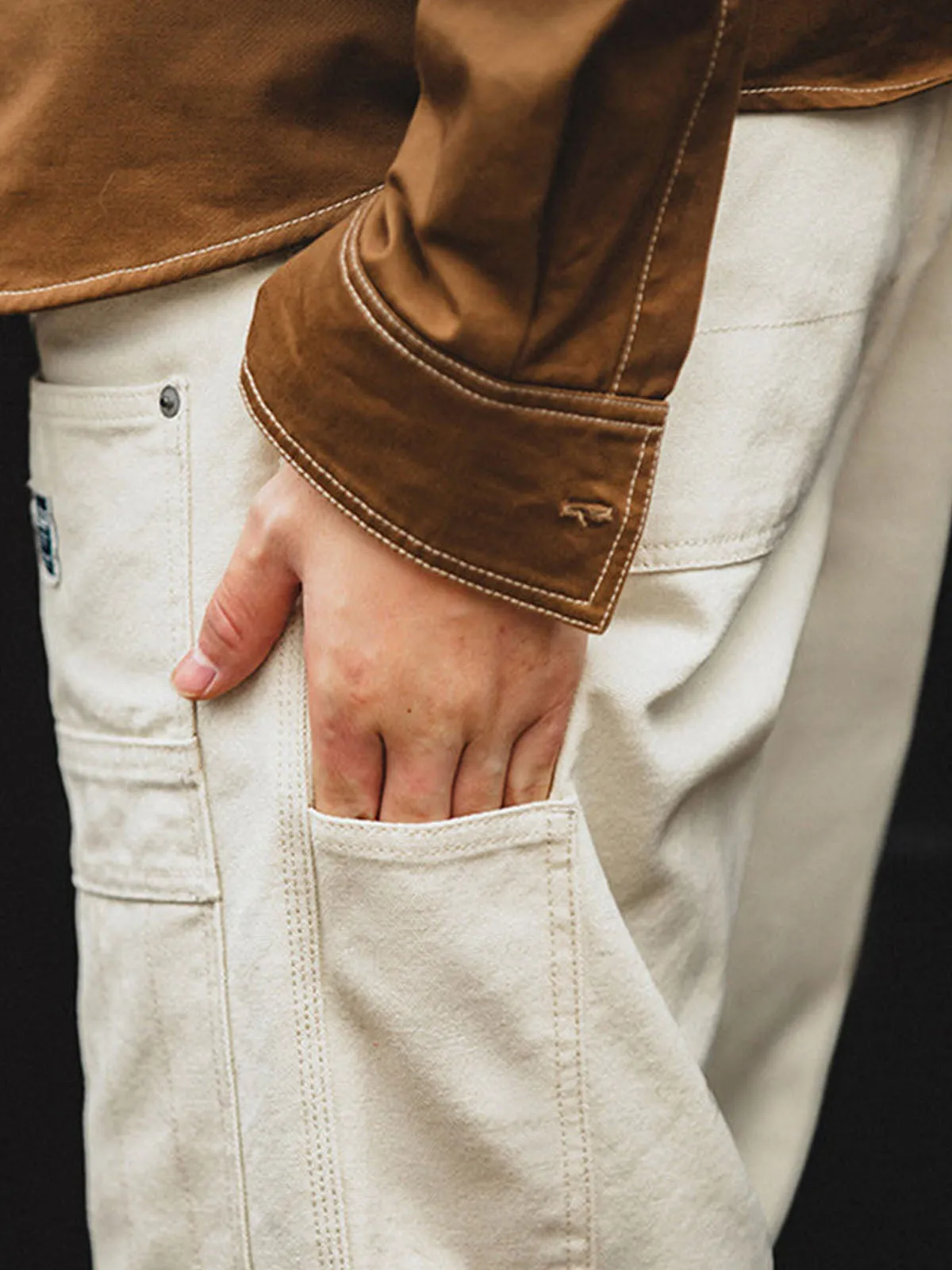 Versatile Multi-Pocket Straight Pants