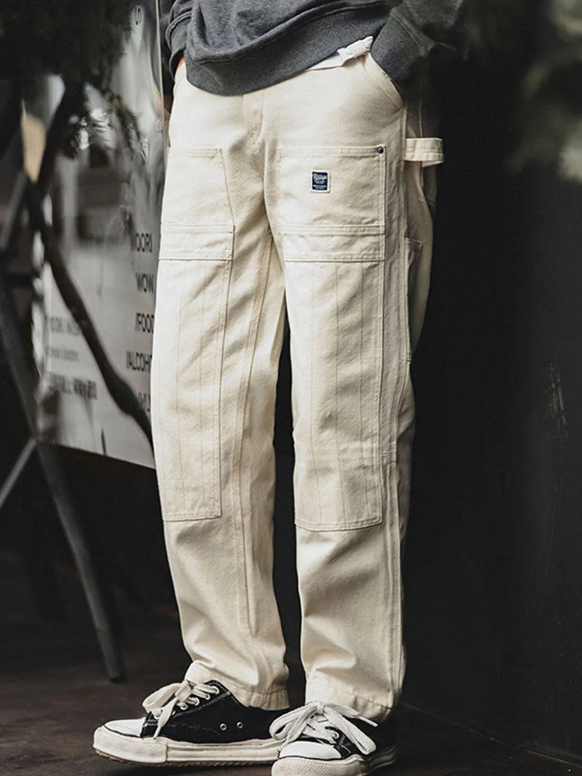 Versatile Multi-Pocket Straight Pants