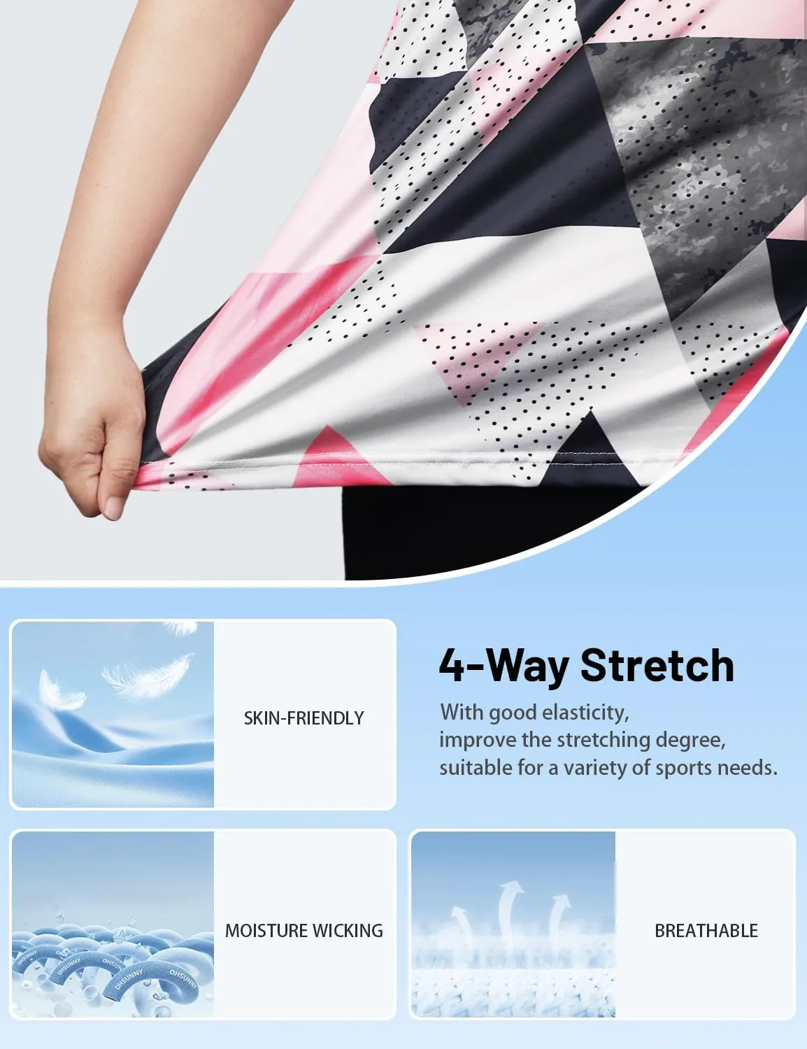 Vldnery Womens Golf Polo Shirts Quarter Zip Up Short Sleeve Printed Clothes Moisture Wicking Tennis Active Workout Tops