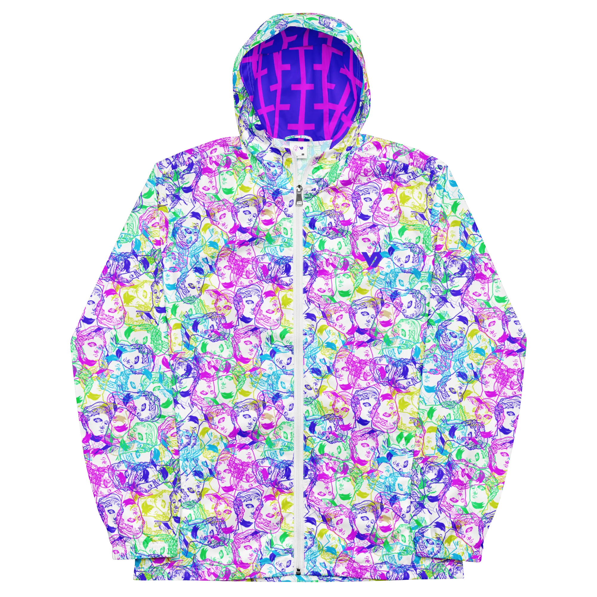 VOSRIO Select CMYK Colour Mens windbreaker