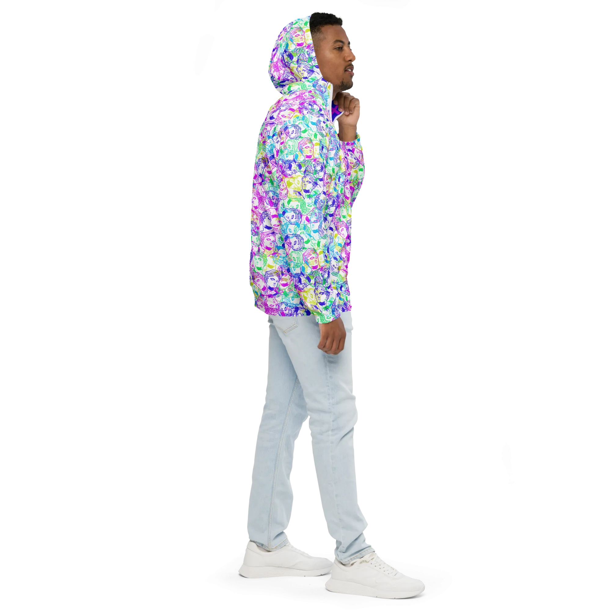 VOSRIO Select CMYK Colour Mens windbreaker