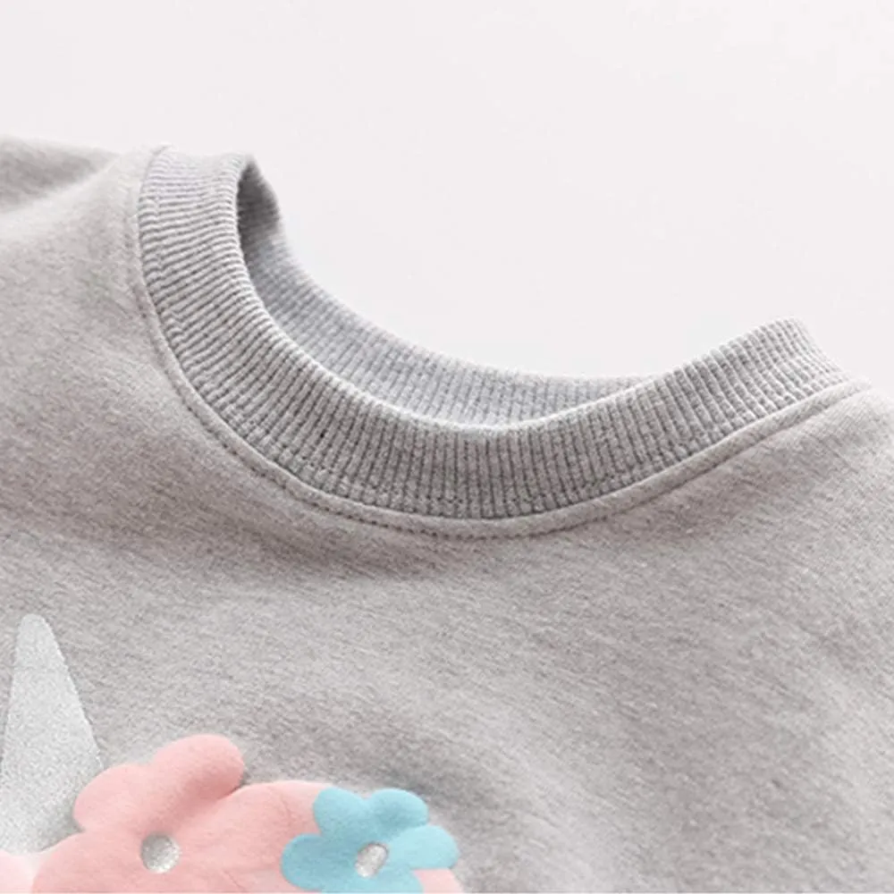 WELAKEN Girls Sweatshirts Long Sleeve Pullover Crewneck Tops Shirts