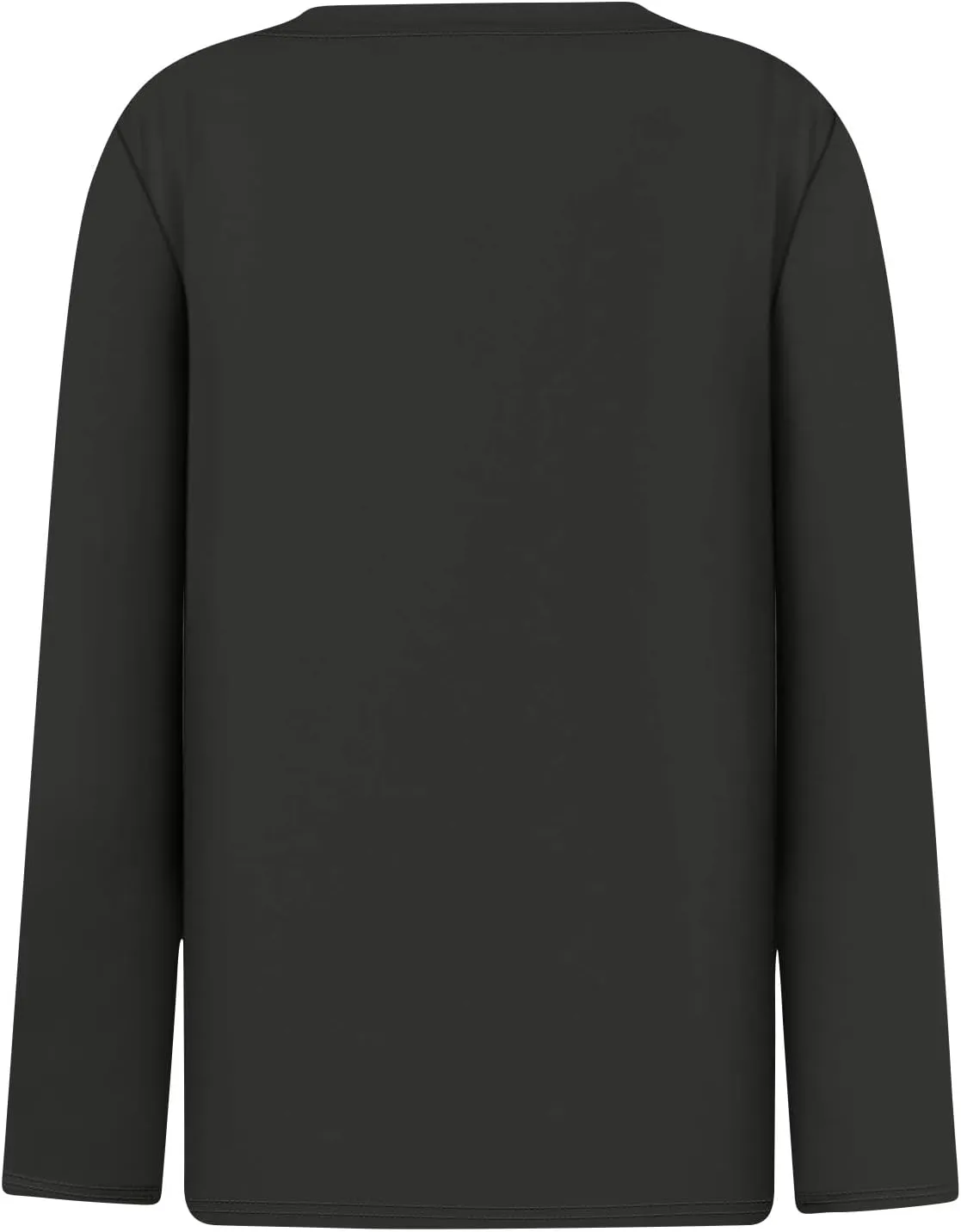 Women Pullover Tops Trendy Round-Neck Long Sleeve Tshirts Casual Loose Fit Basic Tee