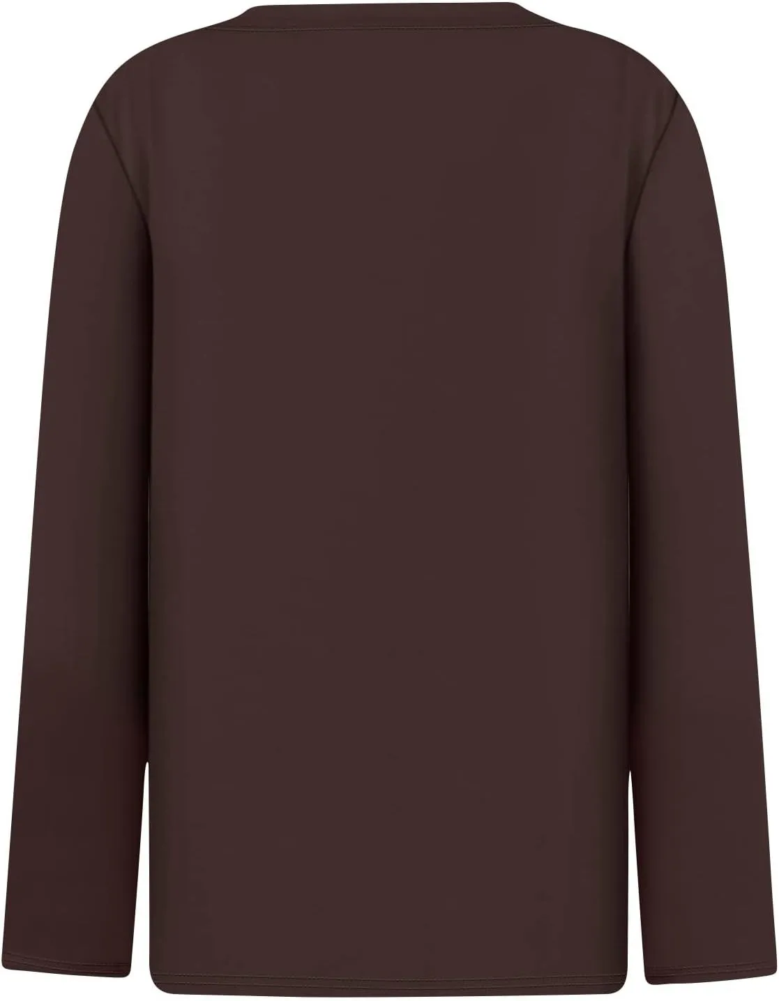 Women Pullover Tops Trendy Round-Neck Long Sleeve Tshirts Casual Loose Fit Basic Tee