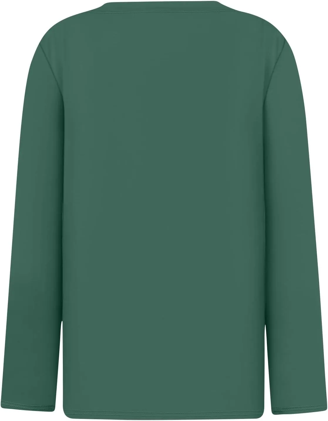 Women Pullover Tops Trendy Round-Neck Long Sleeve Tshirts Casual Loose Fit Basic Tee