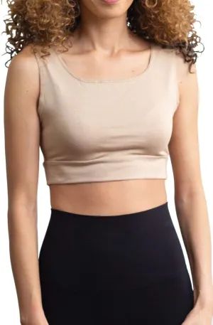 Women Tank Top Cami Layering HALFTEE Cap Sleeve Tee | Demi Crop Undershirt for Women & Teens XS-6X