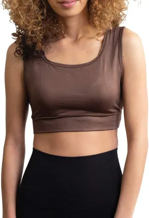 Women Tank Top Cami Layering HALFTEE Cap Sleeve Tee | Demi Crop Undershirt for Women & Teens XS-6X