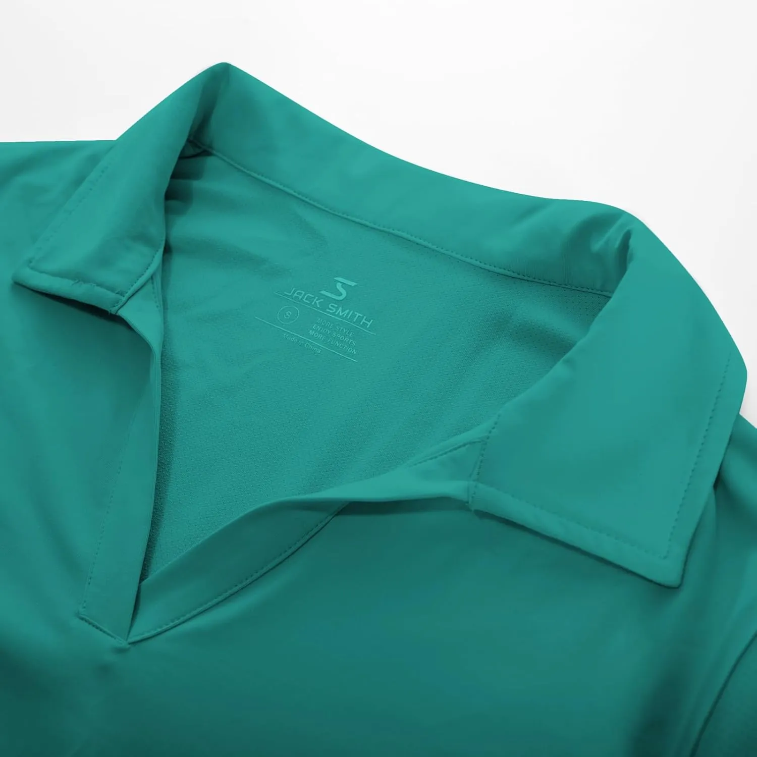 Women's Golf Polo Shirt V Neck Short Sleeve Tennis Shirt Sun Protection Moisture Wicking Athletic Tops