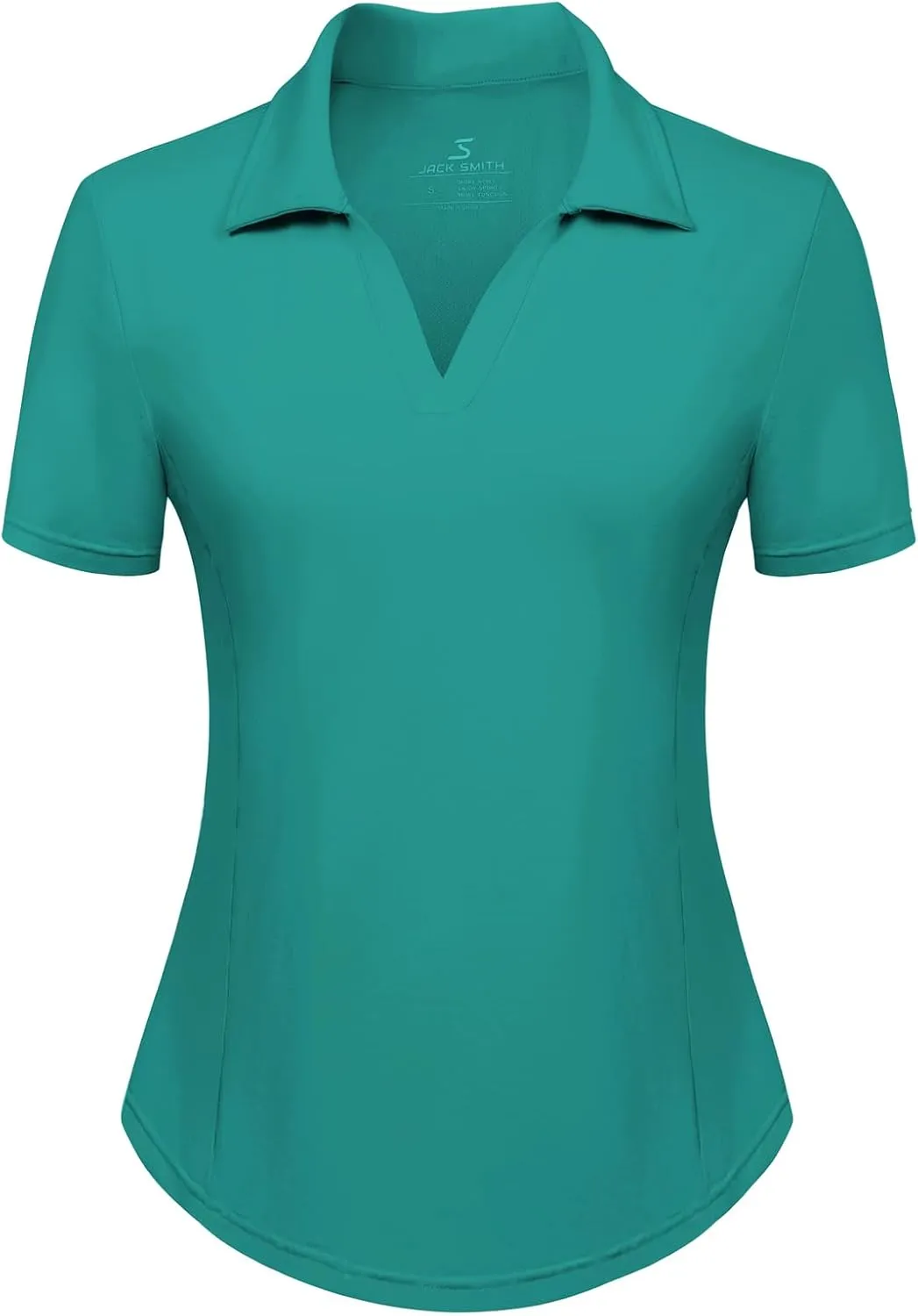 Women's Golf Polo Shirt V Neck Short Sleeve Tennis Shirt Sun Protection Moisture Wicking Athletic Tops