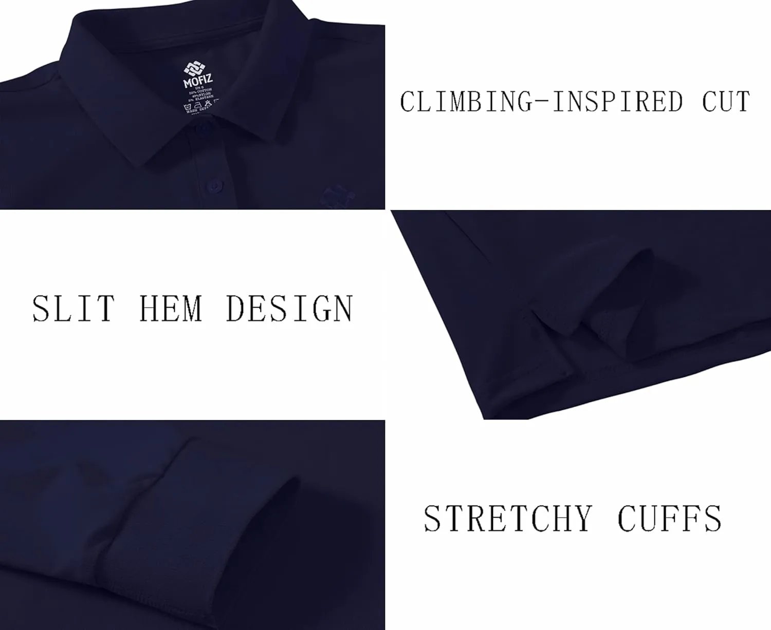 Women's Long Sleeve Golf Polo Shirts Lightweight Quick Dry Moisture Wicking Athletic Tennis Sports Tops 3-Button