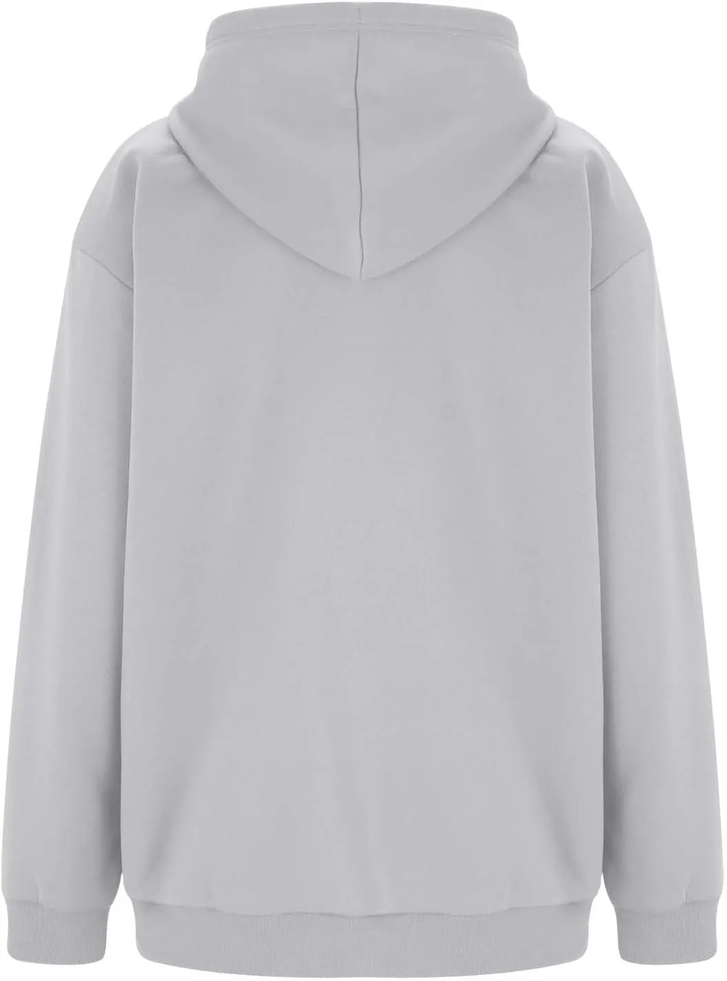 Women's Oversized Hooded Sweatshirt Full Zip Up Long Sleeve Jackets With Pockets Fall Outfits Y2K Teen Girls Clothes