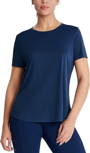 Women's Short Sleeve Workout Tops Moisture Wicking Cooling Shirts UV Protection Quick Dry Athletic Activewear