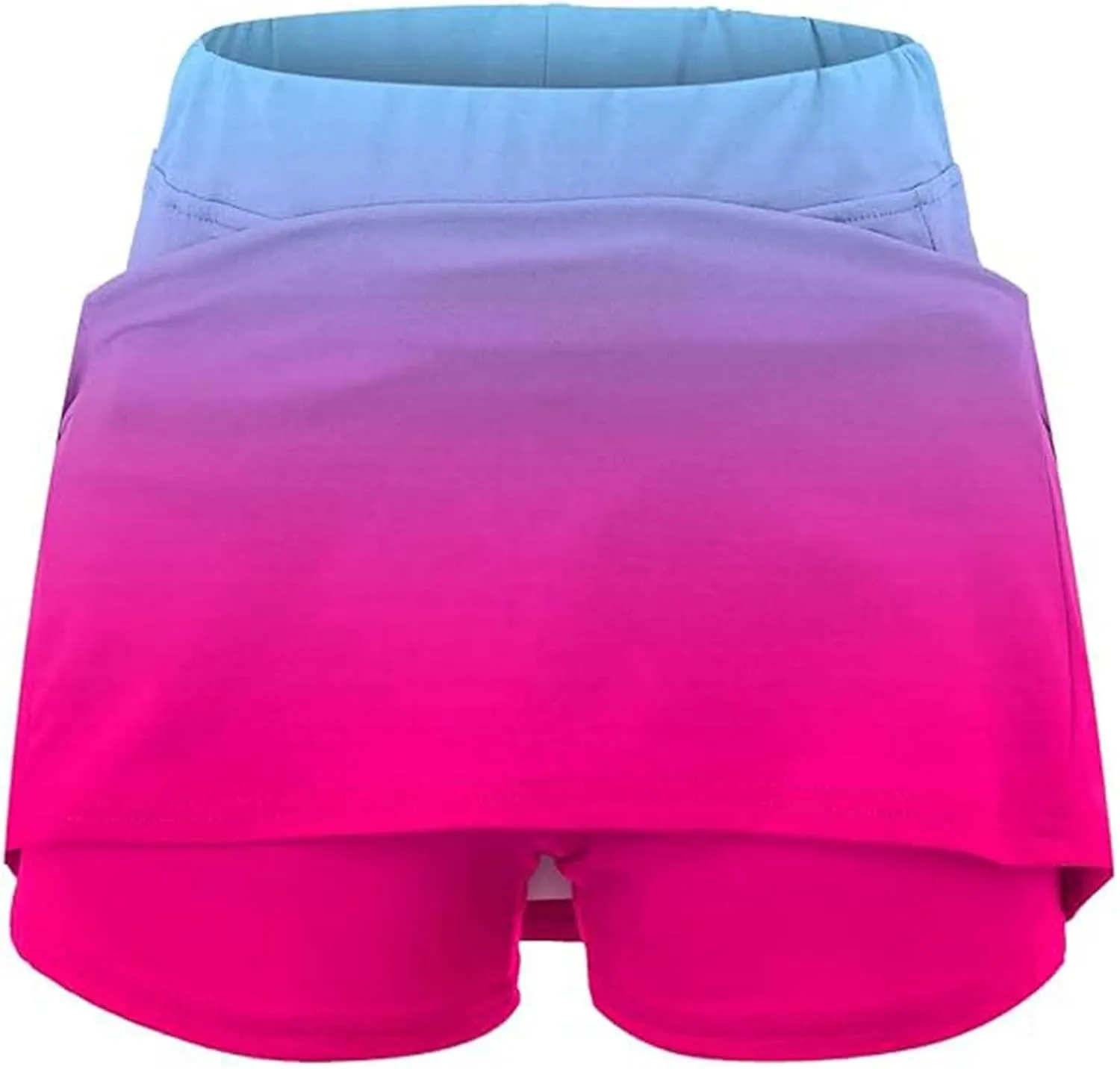 Women's Tennis Skirts with Shorts Underneath High Waisted Workout Athletic Skorts Pockets Skinny Sports Golf Skirts