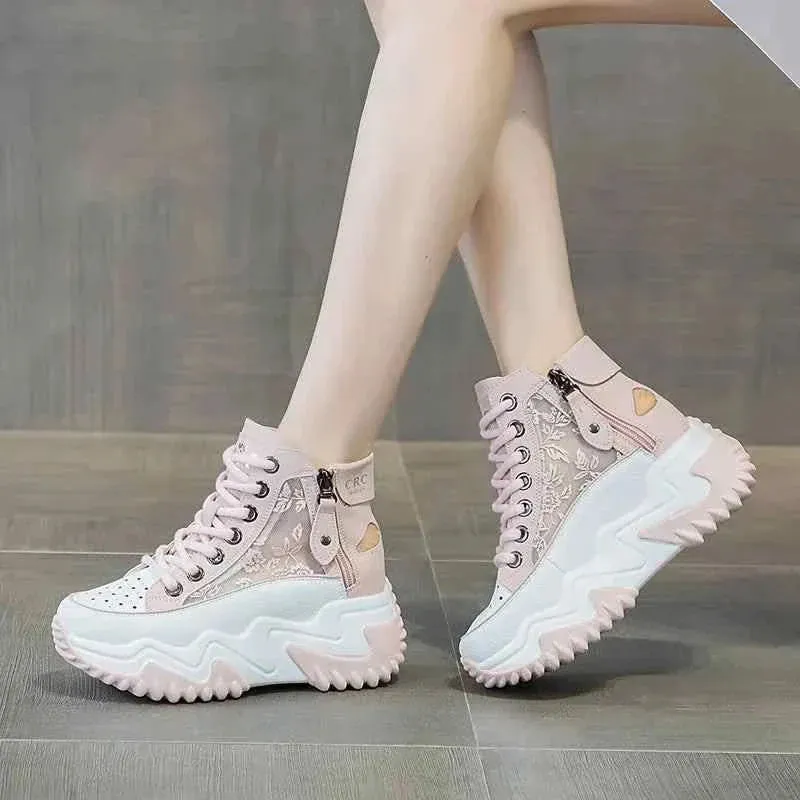 Women's White Platform Shoes | Fashionable & Comfy