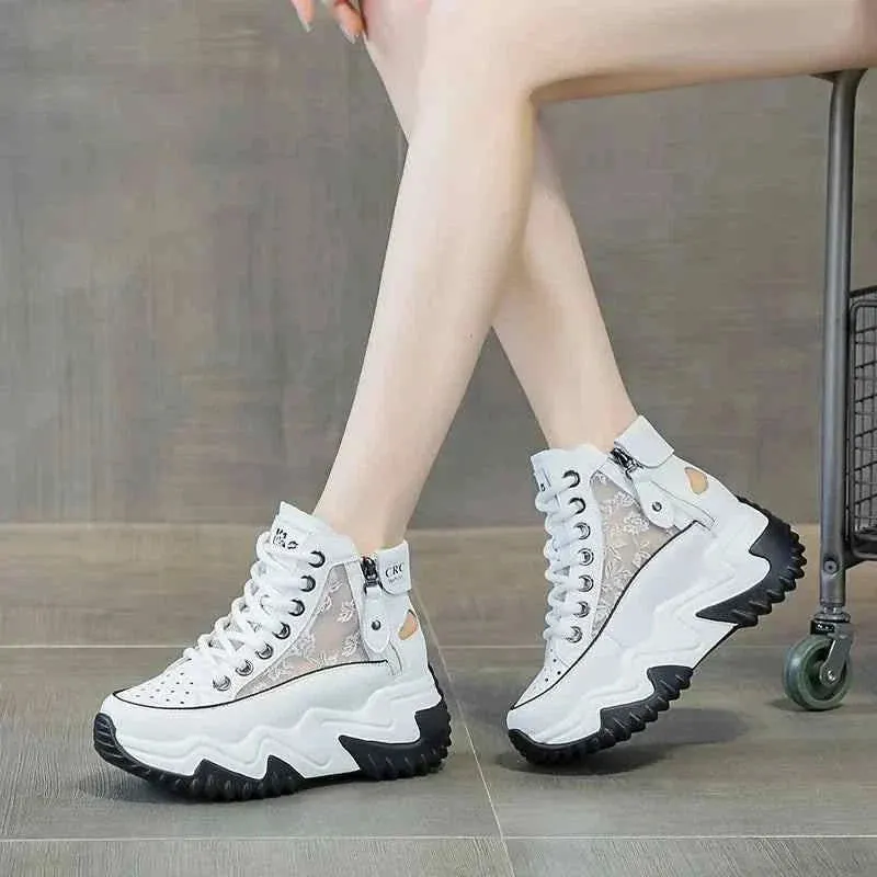 Women's White Platform Shoes | Fashionable & Comfy