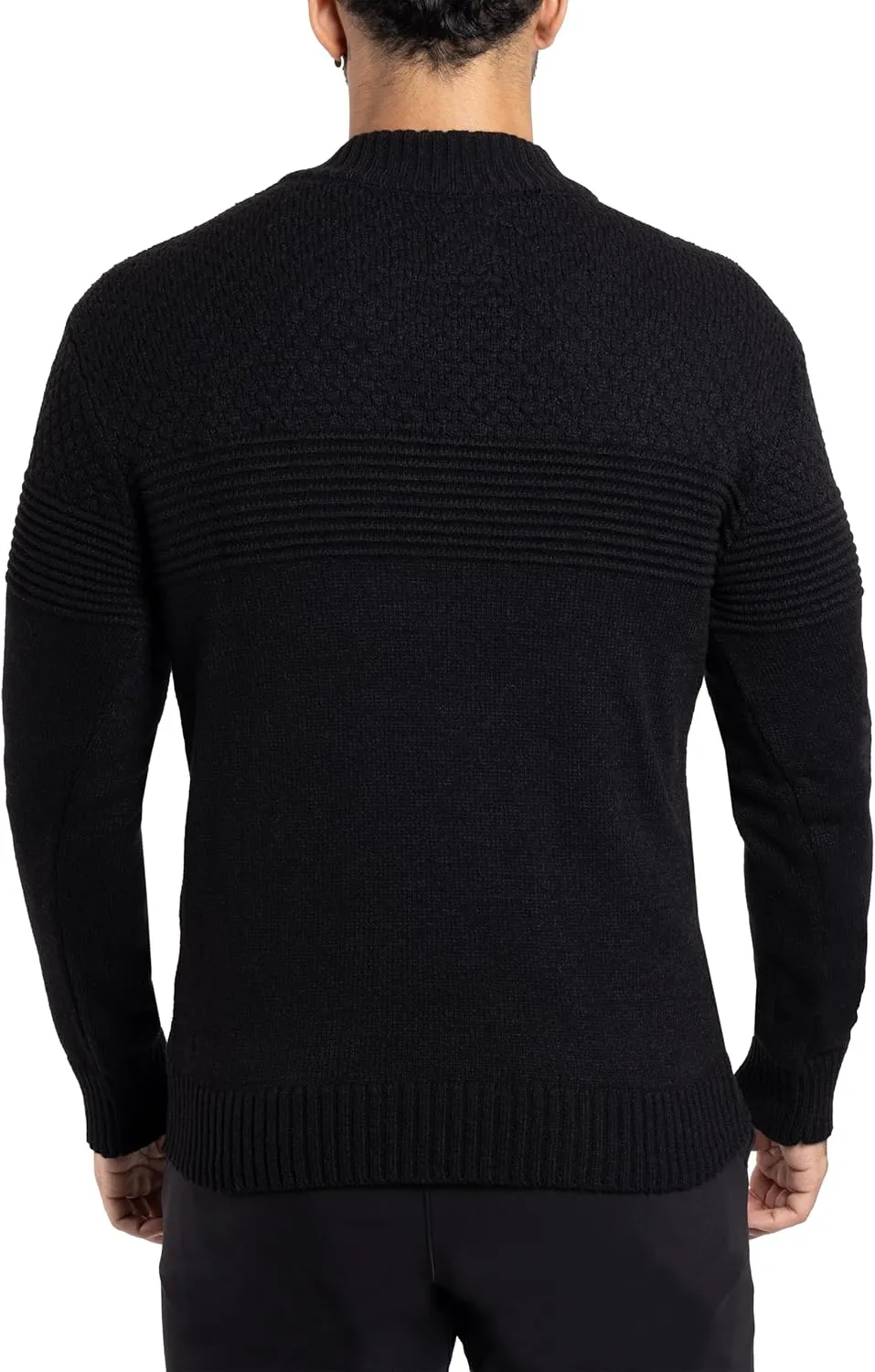 X RAY Mens Quarter Zip Pullover Sweater, Slim Fit Knit Long Sleeve Polo Quarter Zip Pullover Golf Sweatshirt for Men